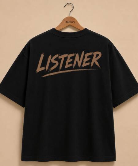 IMTEEZ Premium Listener Graphic Tee – Luxury Earth Tone