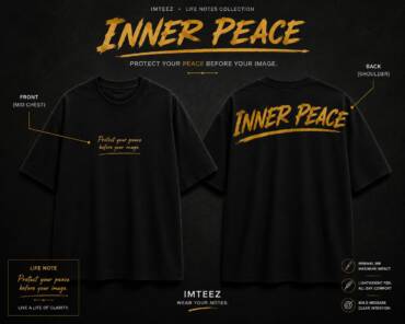 Inner Peace Graphic T-Shirt – Life Notes Collection - Image 3