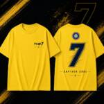 "THE 7 CAPTAIN COOL" Cricket Inspired Premium Graphic T-Shirt