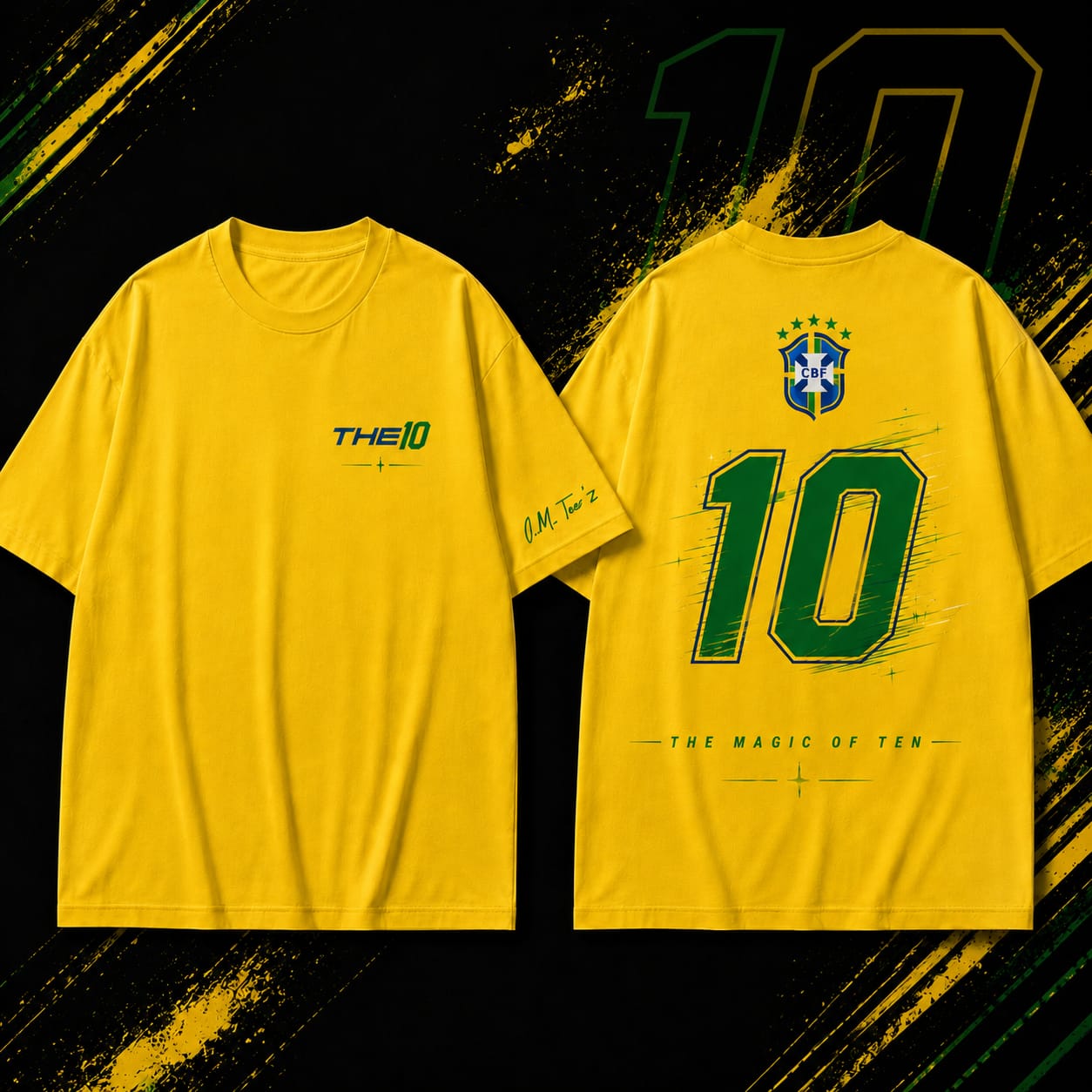 "THE 10 MAGIC OF TEN" Football Inspired Premium Graphic T-Shirt