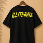 "ILLITERATE" Premium Graphic T-Shirt