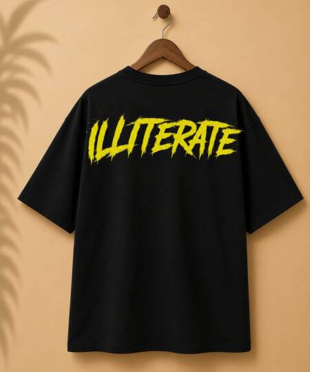 "ILLITERATE" Premium Graphic T-Shirt