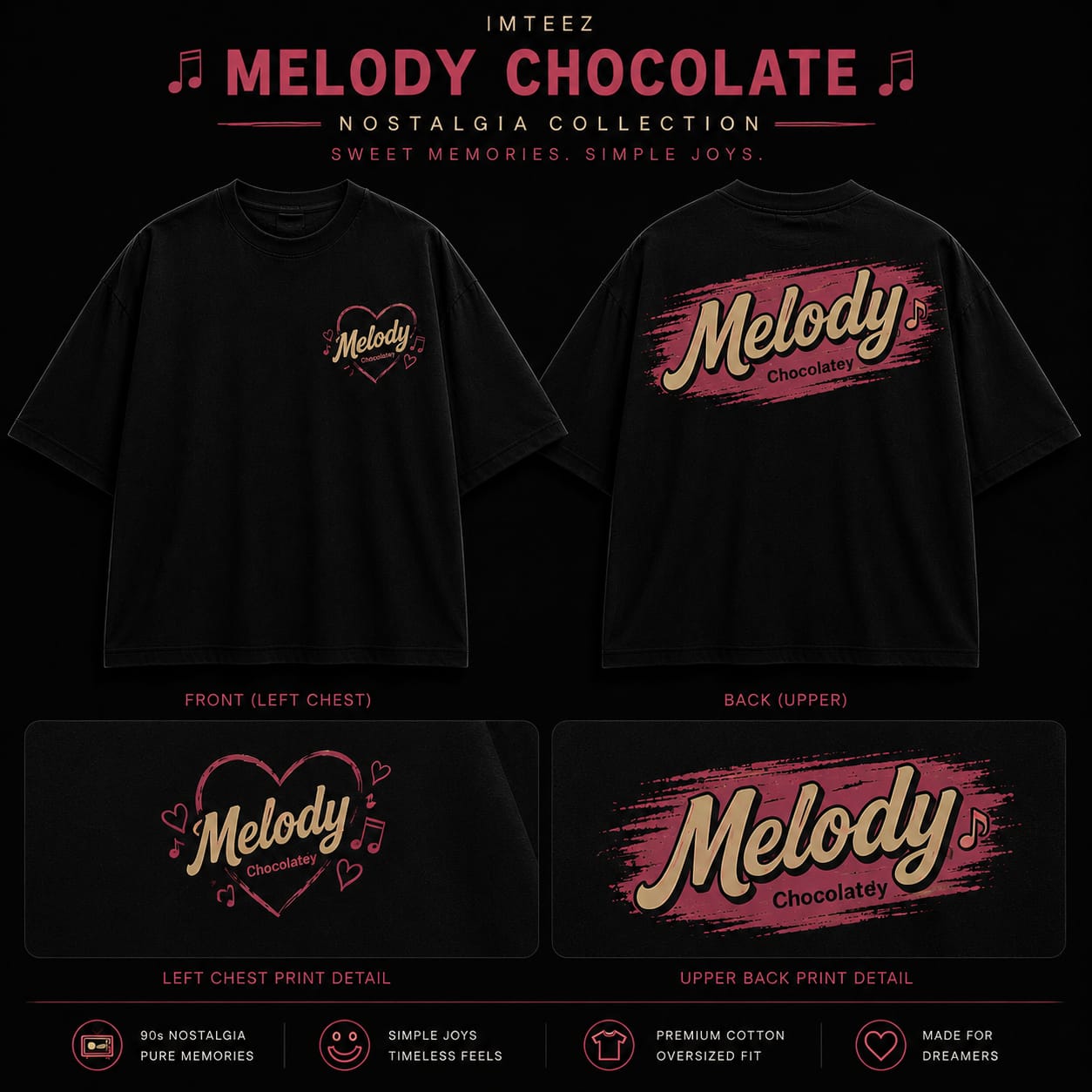 "MELODY" Graphic Premium T-Shirt - Image 4