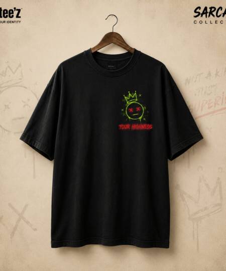 Your Highness Sarcasm Black Graphic T-Shirt