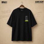 Taxed Enough Oversized Black T-Shirt