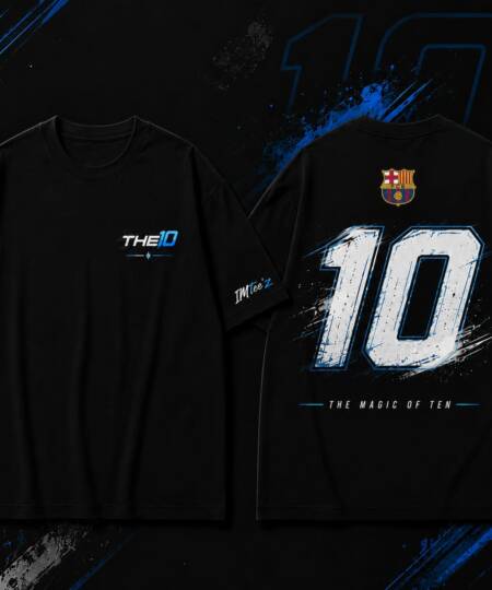 "THE 10 MAGIC OF TEN" Football Inspired Premium Graphic T-Shirt