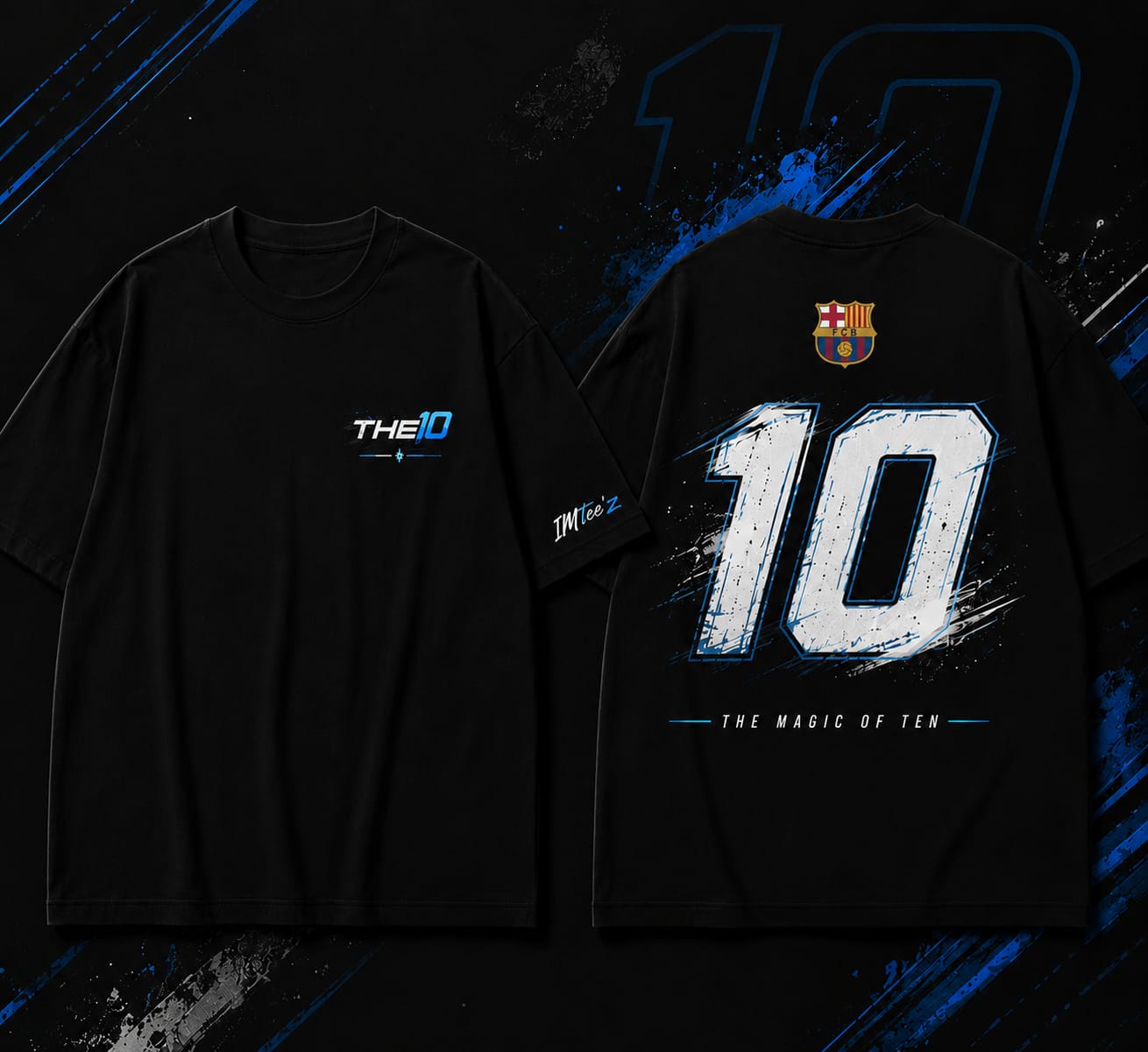 "THE 10 MAGIC OF TEN" Football Inspired Premium Graphic T-Shirt