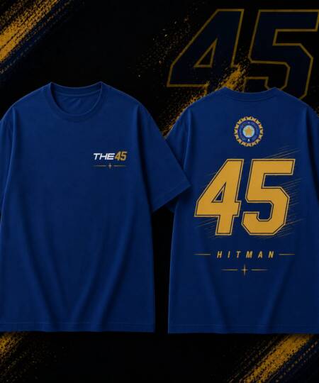 "THE 45 HITMAN" Cricket Inspired Premium Graphic T-Shirt