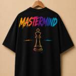 "MASTERMIND" Chess King Sarcasm Collection Graphic Oversized T-Shirt – Premium Black